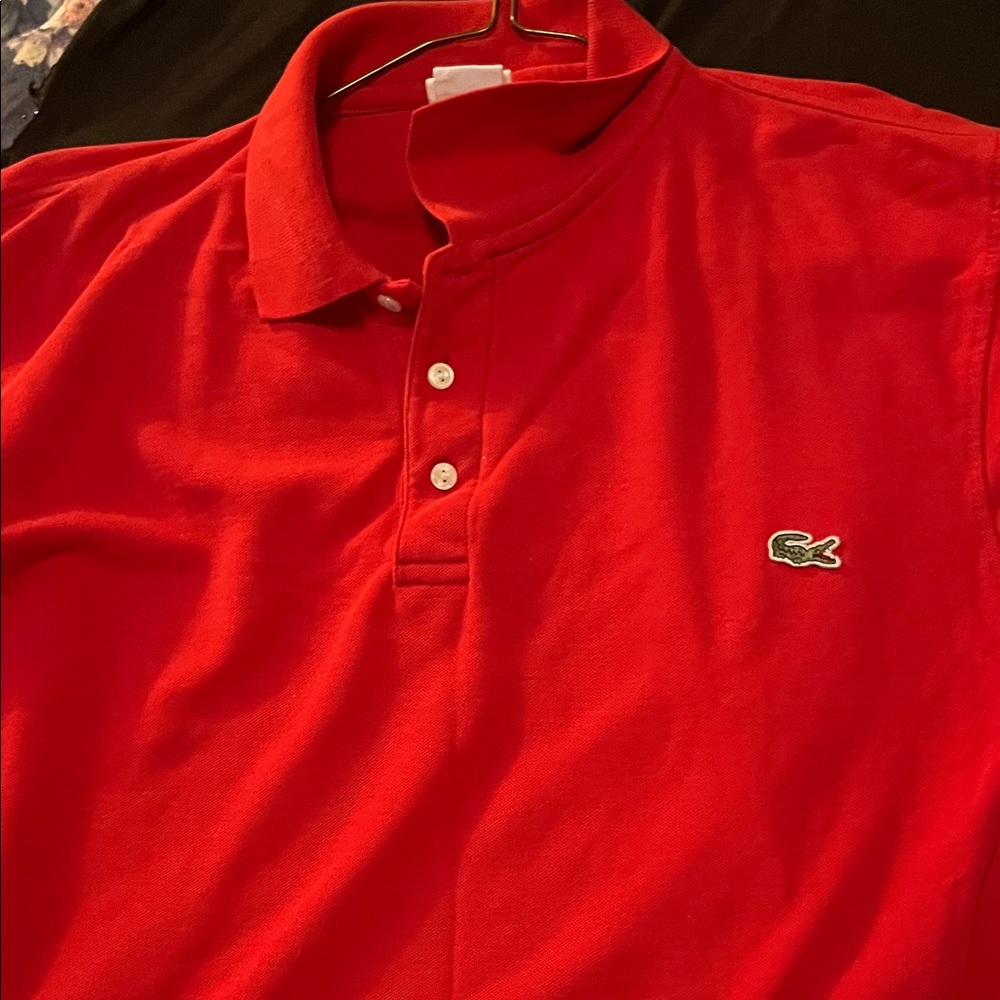 Lacoste Men's Vibrant Red Polo Shirt